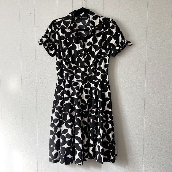 INC Y2K Floral Fit & Flare Dress Womens 6 Party Cocktail Wedding Guest Spring - Picture 1 of 12